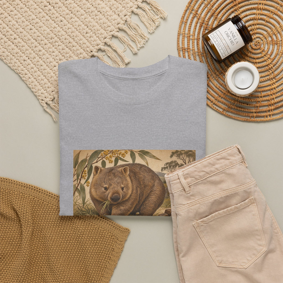 I Poop Cubes T-Shirt Common Wombat Vintage Naturalist Funny Tee