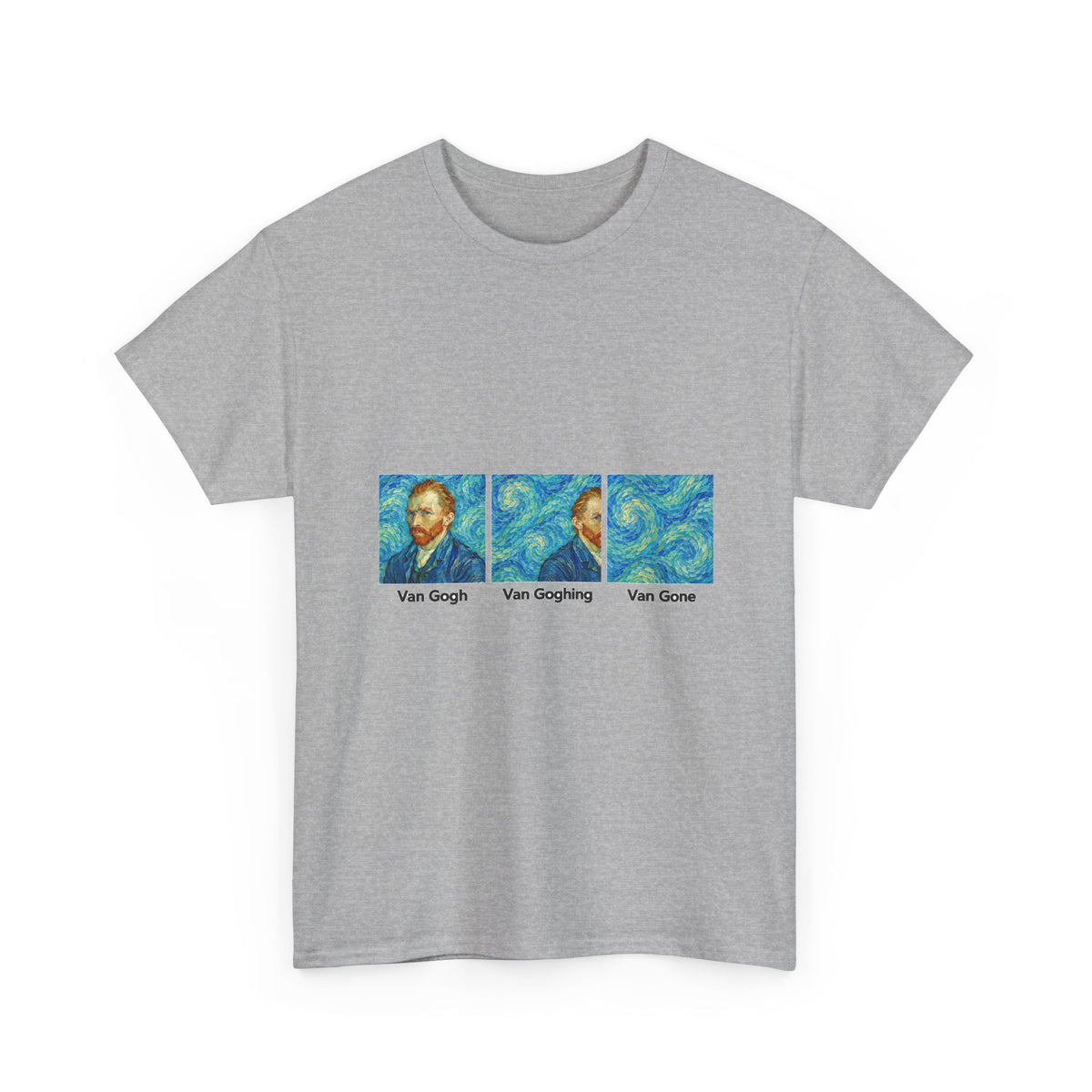 Van Gone T-Shirt Funny Van Gogh Pun Art History Joke Tee