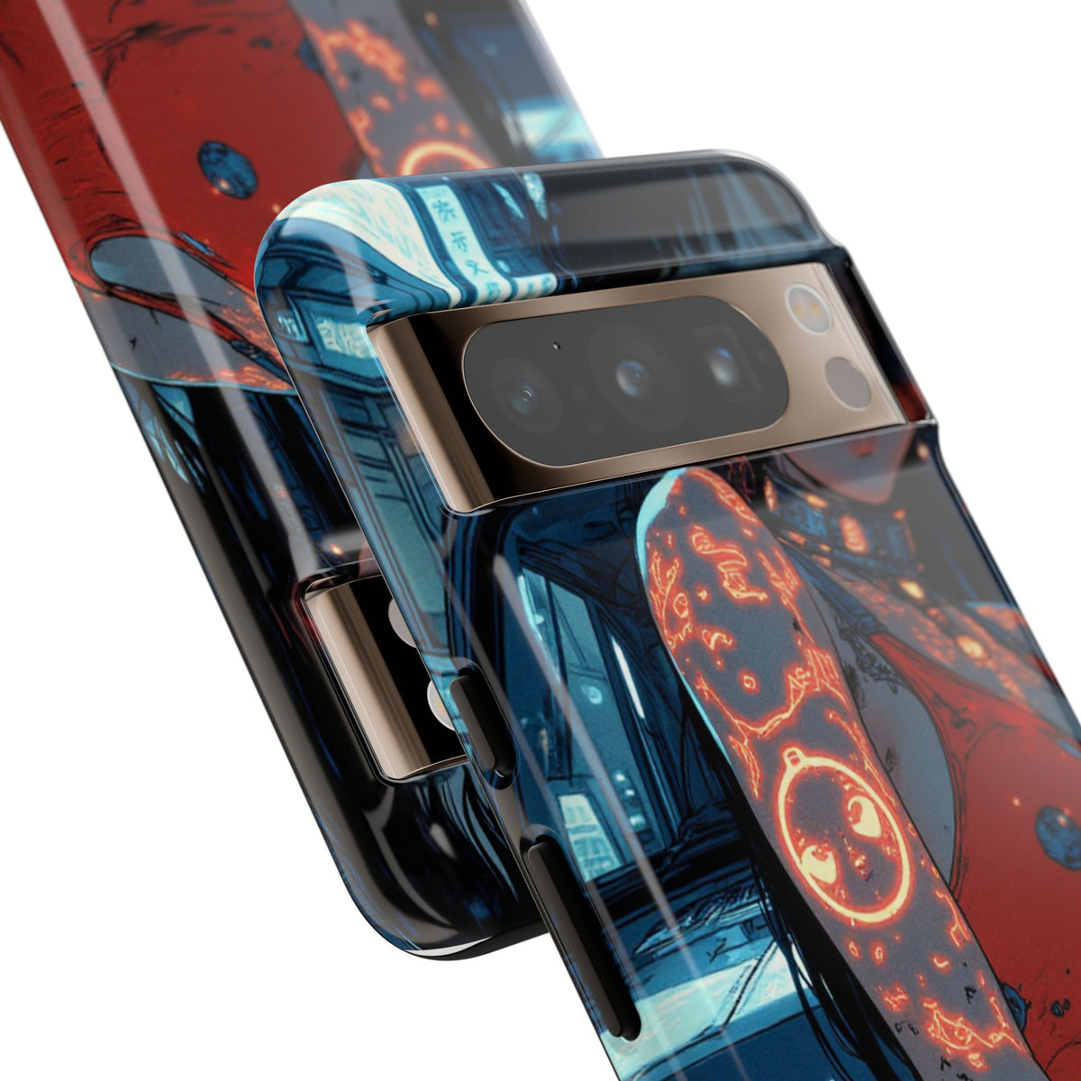 Tattooed Girl Neon Car Tough Phone Case iPhone Samsung Pixel