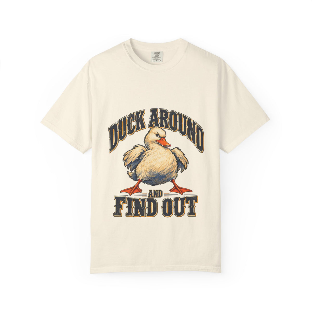 Duck Around and Find Out White Duck Tee Funny FAFO Pun Shirt