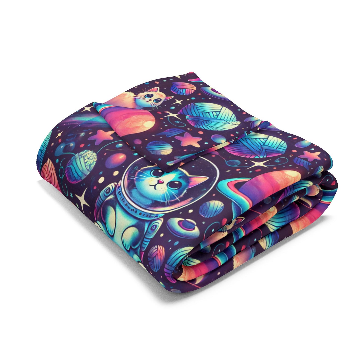 Space cats Arctic Fleece Blanket