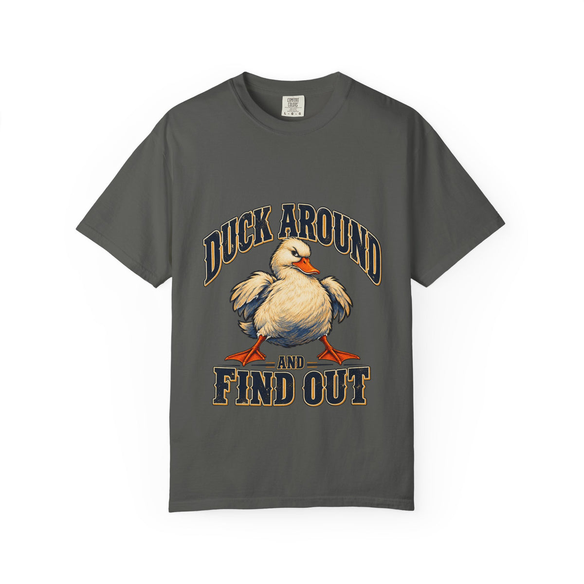 Duck Around and Find Out White Duck Tee Funny FAFO Pun Shirt