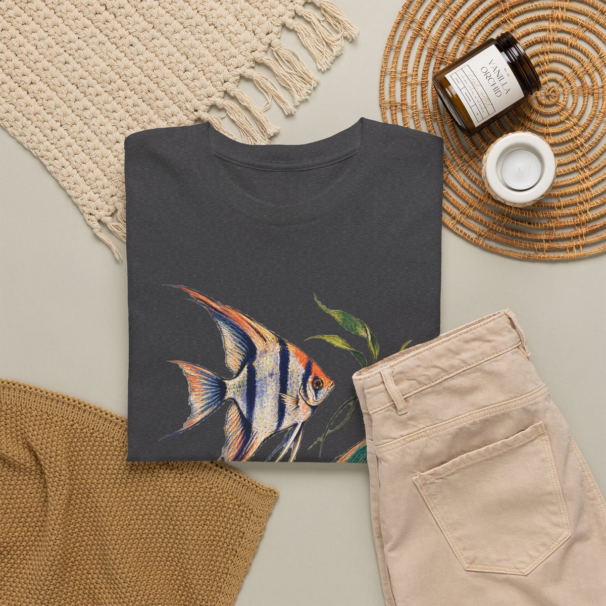 Angelfish Pair Tee Freshwater Angelfish Tropical Aquarium Fishkeeping Shirt