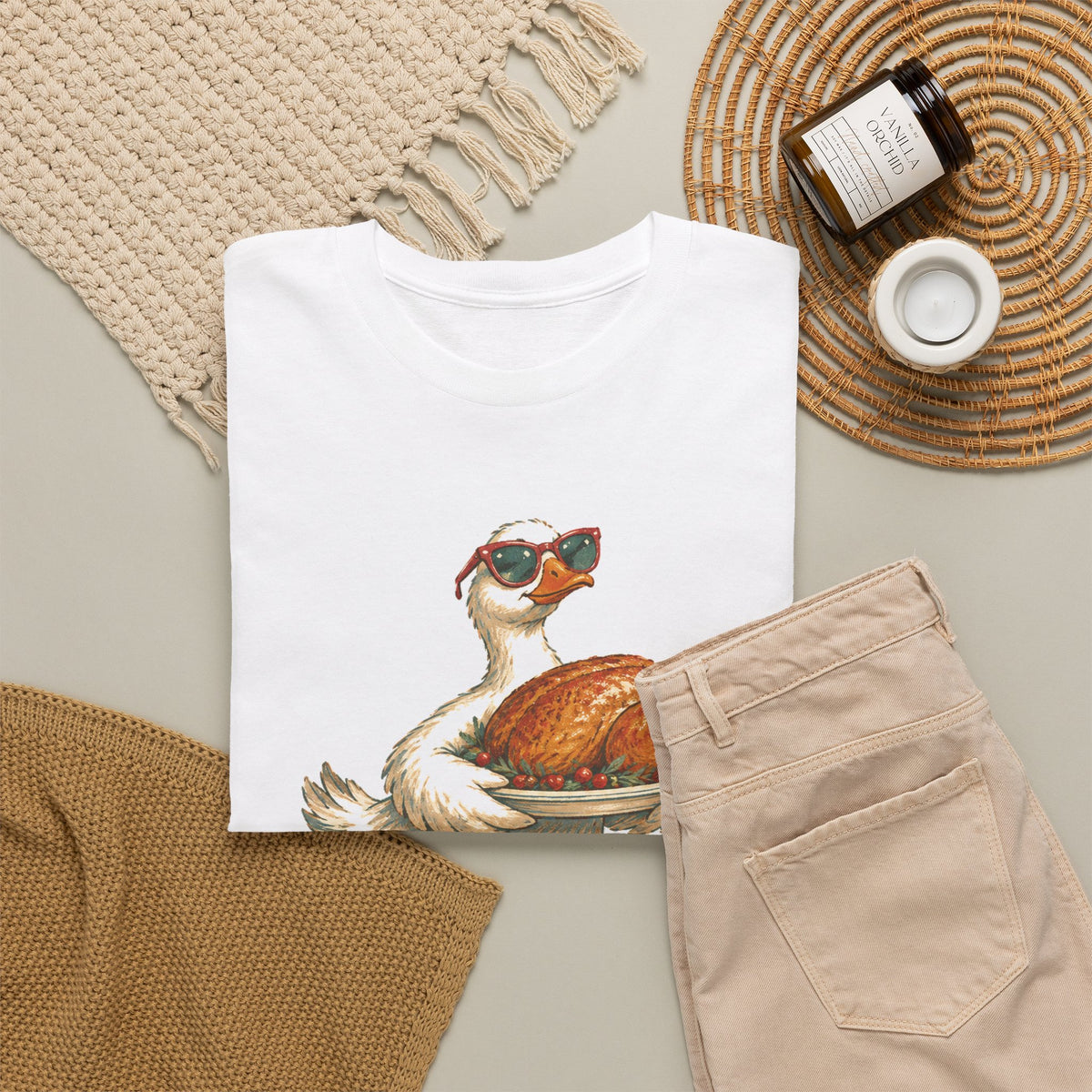 Not My First Rodeo Goose T-Shirt Funny Thanksgiving Host