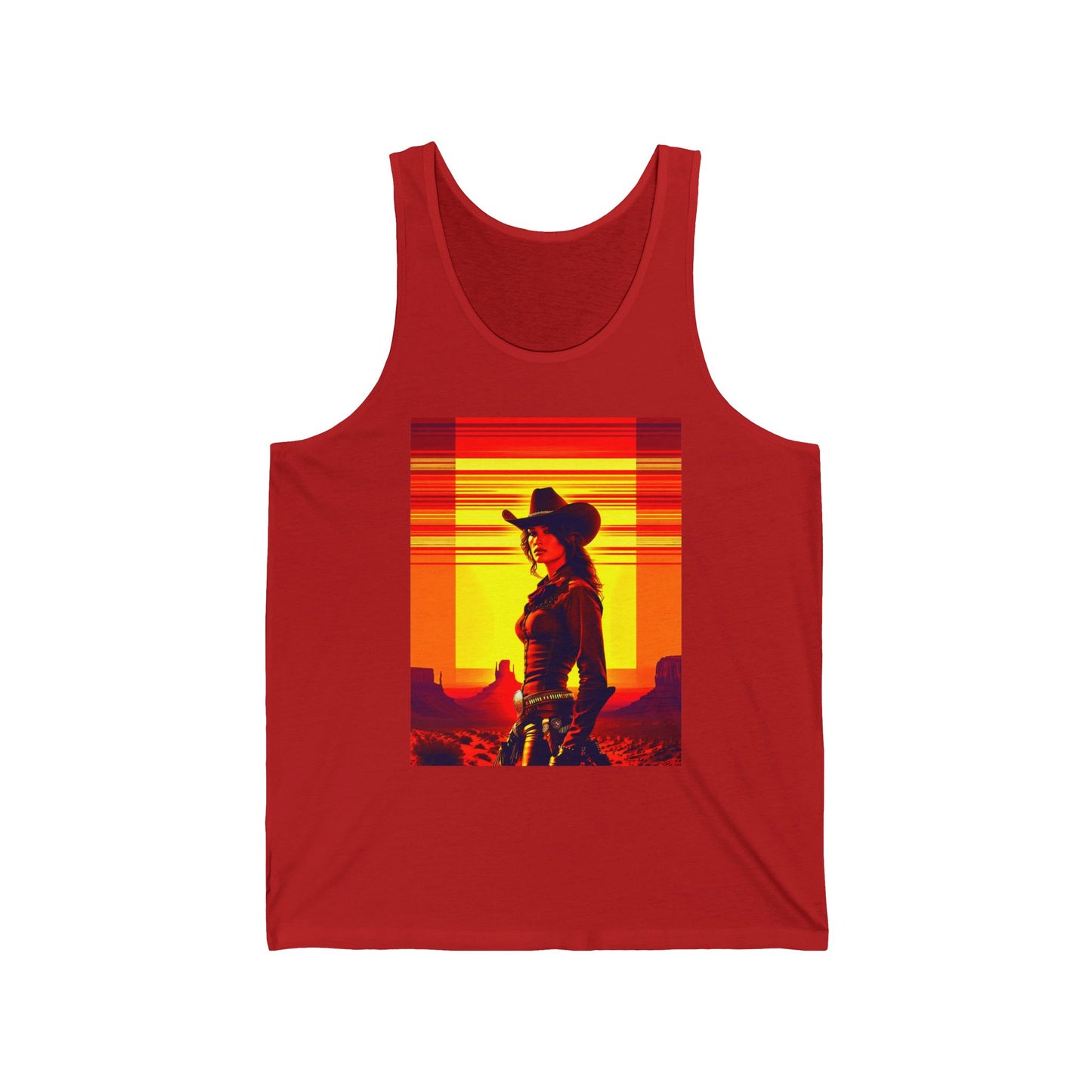 Tank Top - Western Cowgirl Design