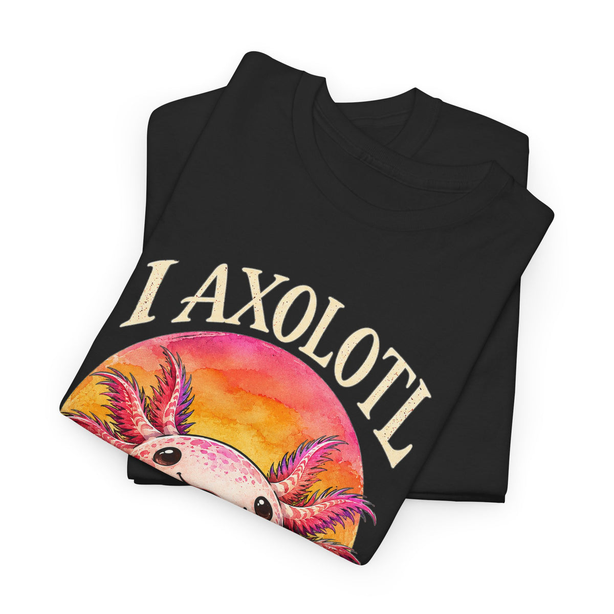 I Axolotl Questions T-Shirt Funny Axolotl Pun Peeking Amphibian Tee