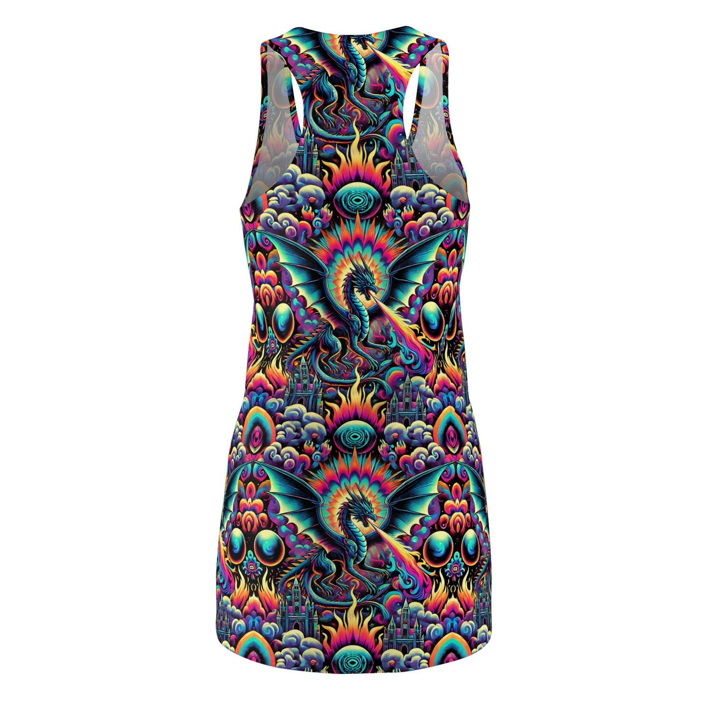 Women's Cut & Sew Racerback Dress (AOP)