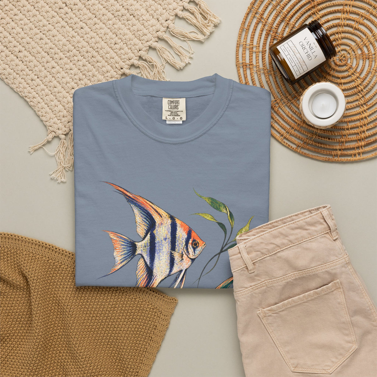 Angelfish Pair Tee Freshwater Angelfish Tropical Aquarium Fishkeeping Shirt