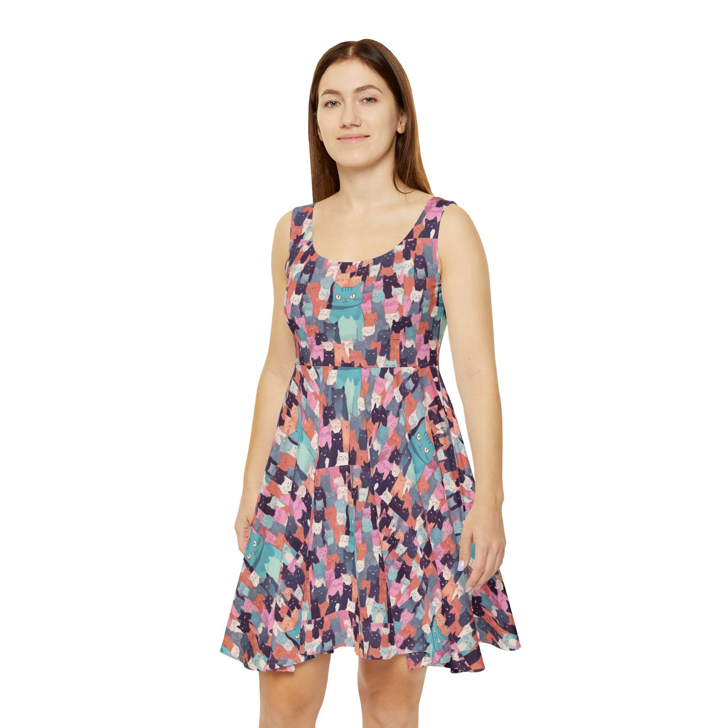 Cat Crowd Women's Skater Dress