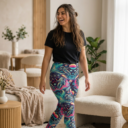 Women's Cut & Sew Casual Leggings (AOP)