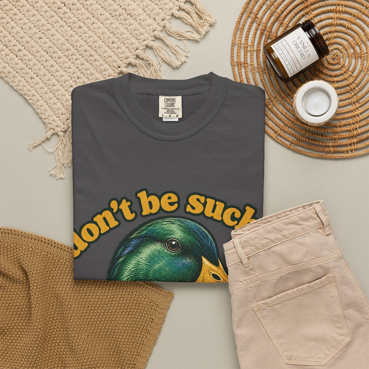 Don't Be Such a Duck Head Mallard Tee Funny Duck Shirt