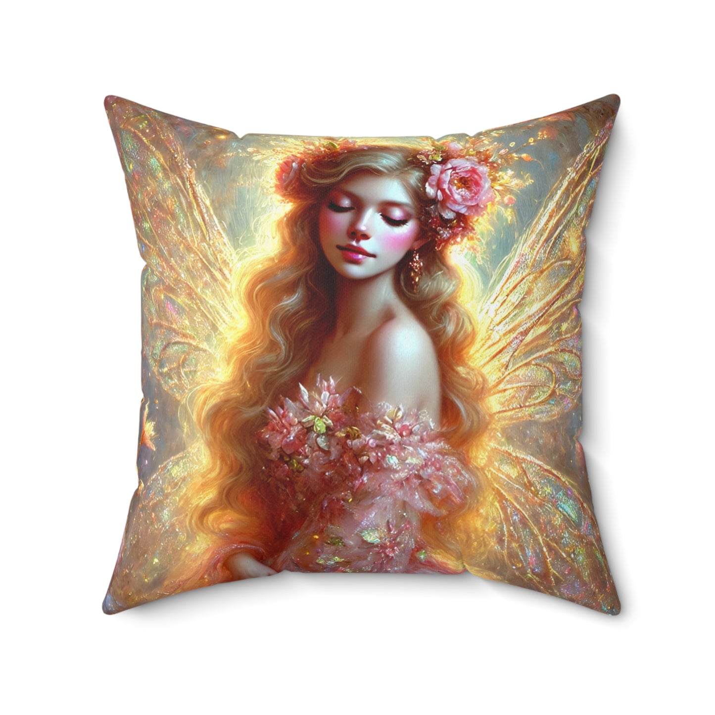 Fairy Spun Polyester Square Pillow