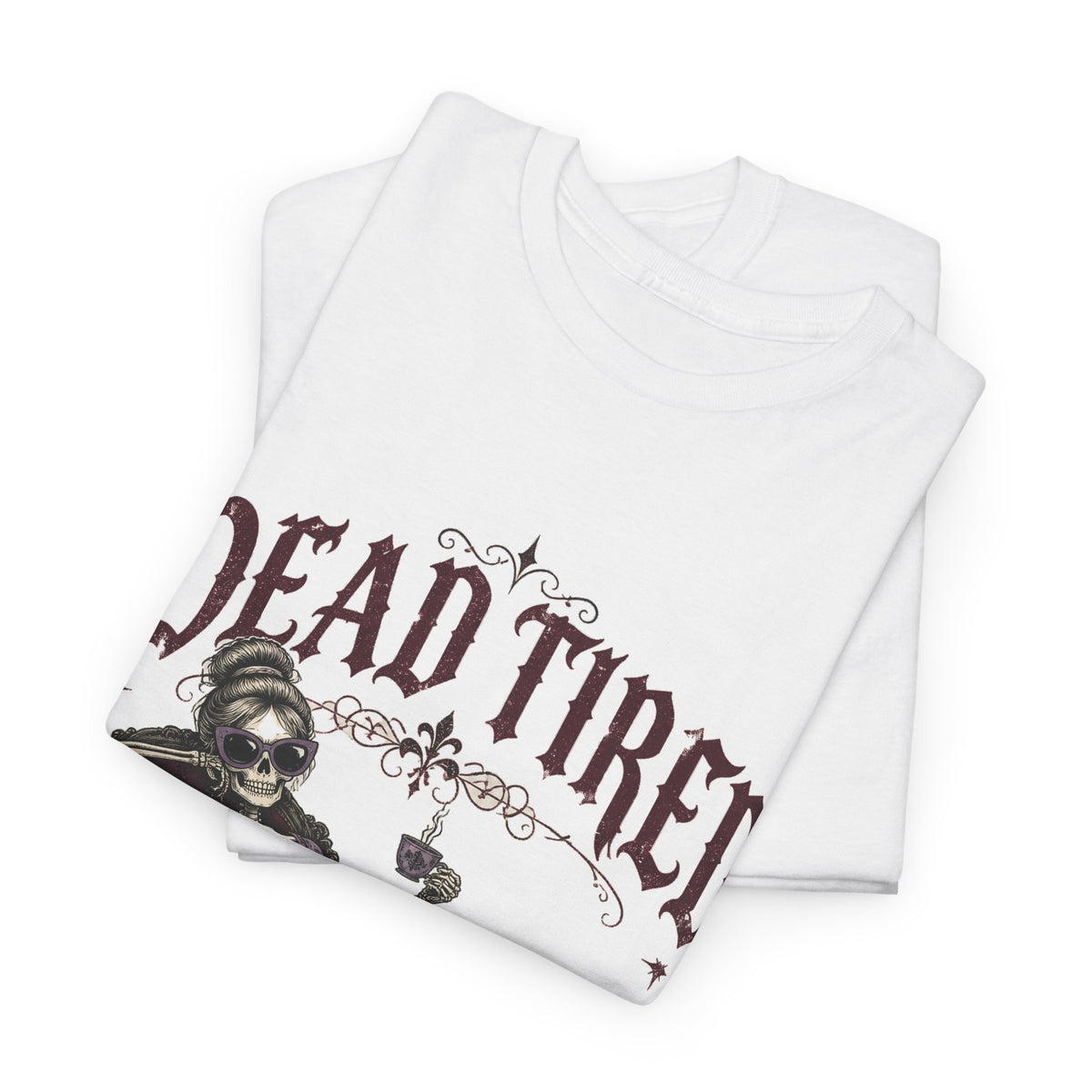 Dead Tired Skeleton T-Shirt Funny Gothic Fainting Couch