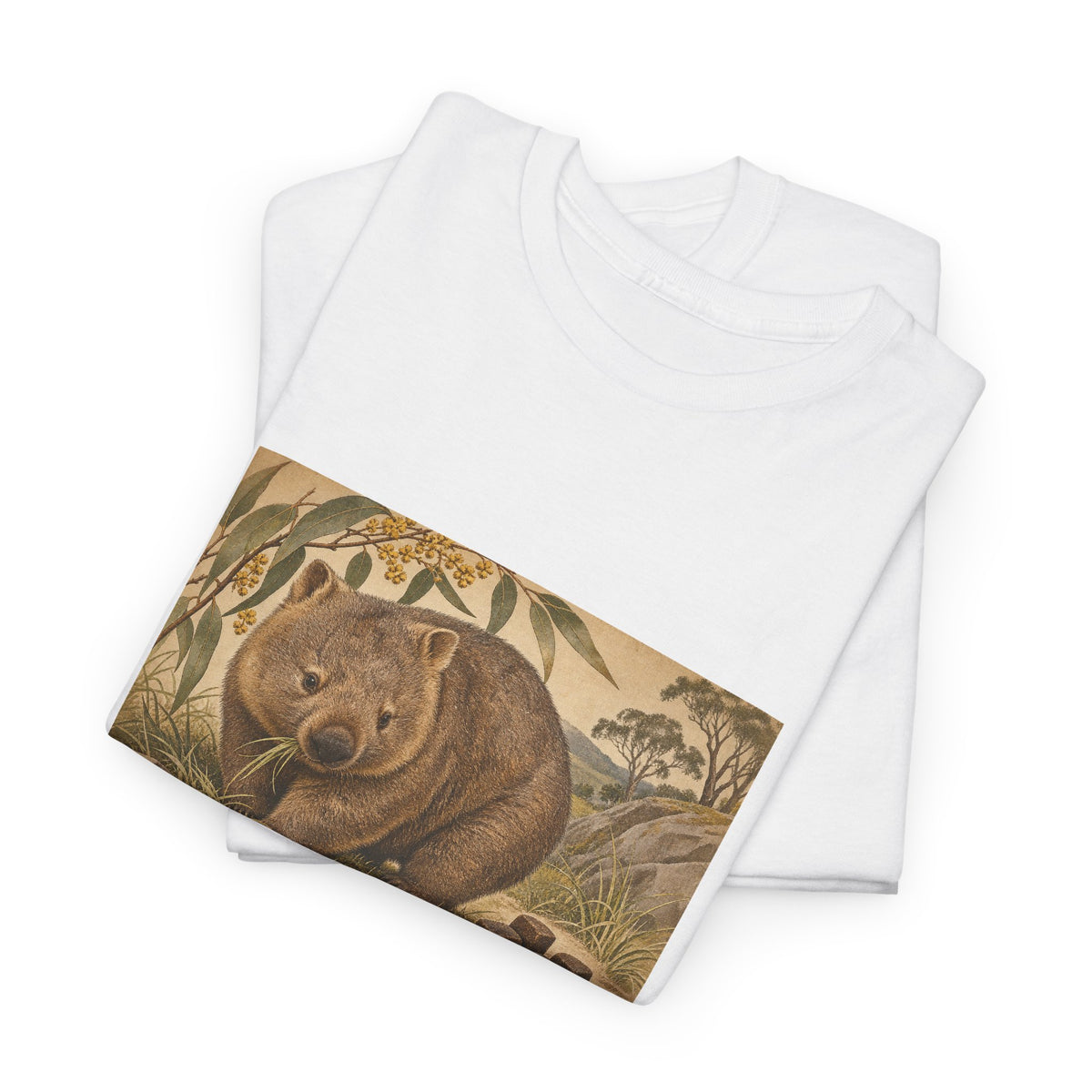 I Poop Cubes T-Shirt Common Wombat Vintage Naturalist Funny Tee