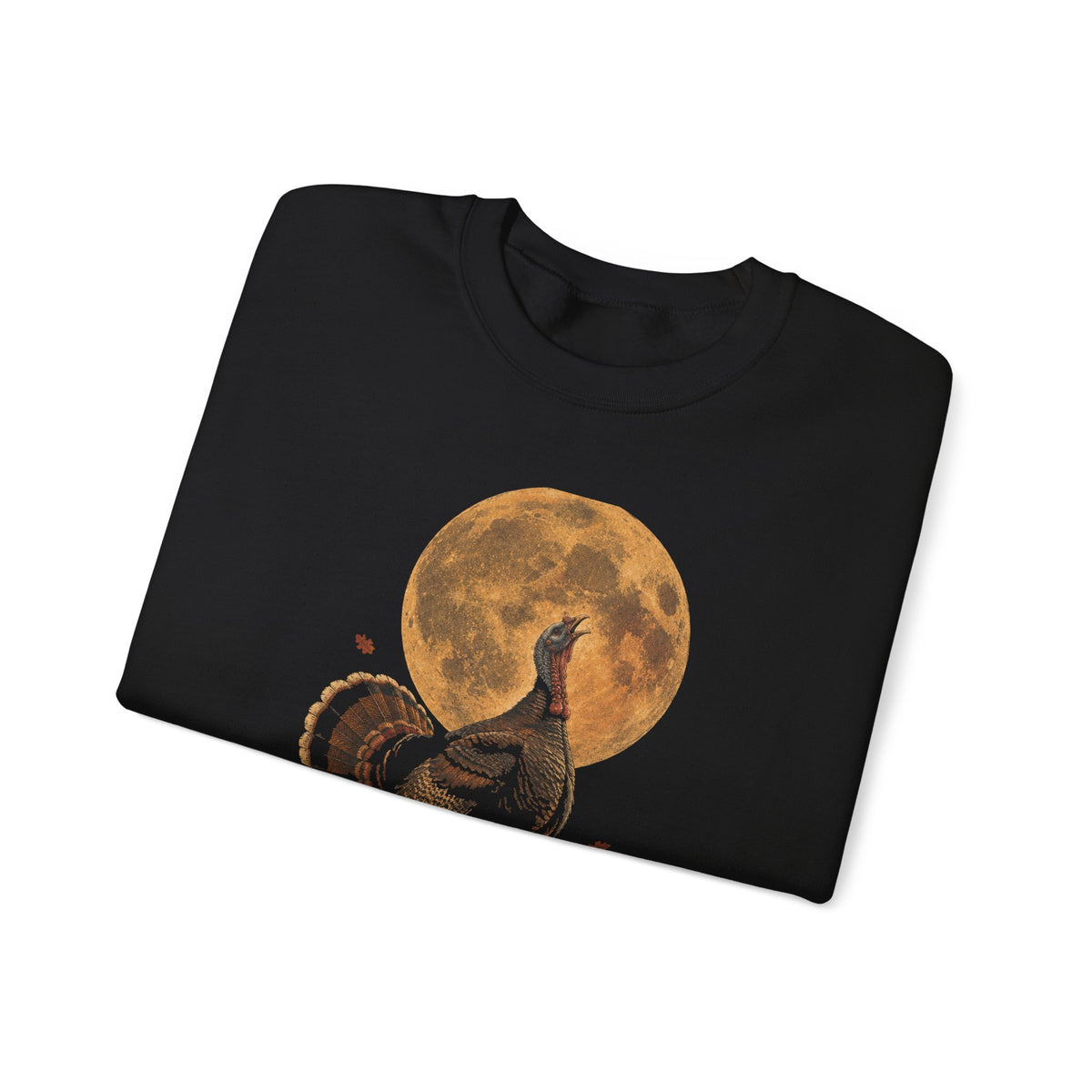 Howling Turkey Full Moon Sweatshirt Funny Thanksgiving Halloween
