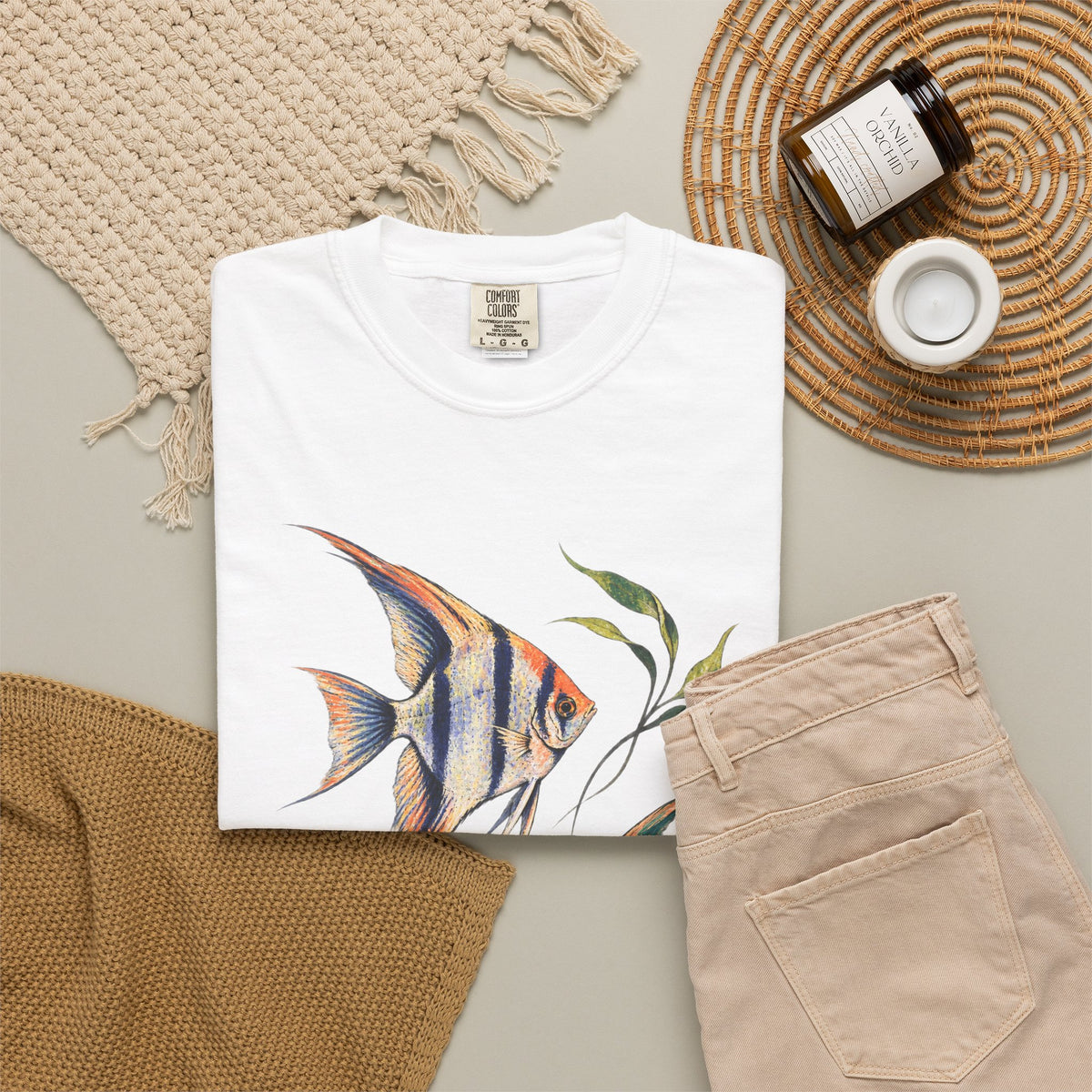 Angelfish Pair Tee Freshwater Angelfish Tropical Aquarium Fishkeeping Shirt