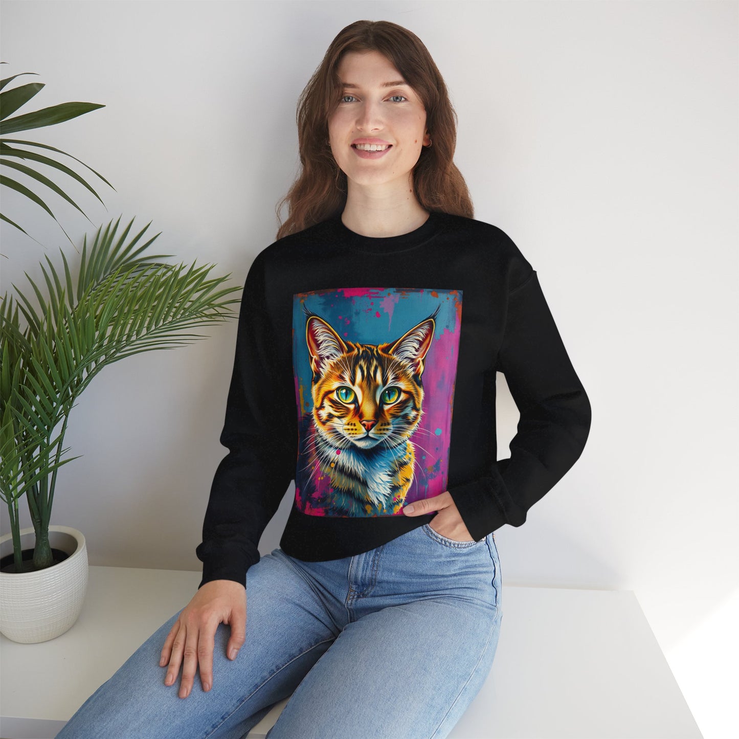 Cat Painting Sweatshirt