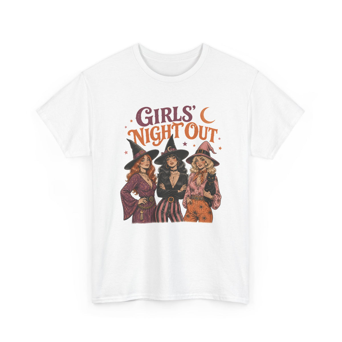 Girls Night Out Witches T-Shirt Retro Halloween Witch Squad