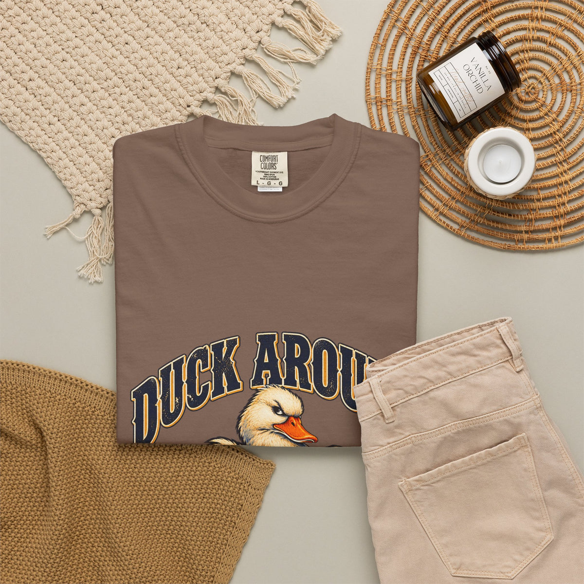 Duck Around and Find Out White Duck Tee Funny FAFO Pun Shirt