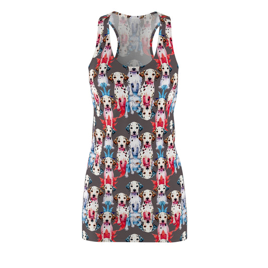 Women's Cut & Sew Racerback Dress (AOP)