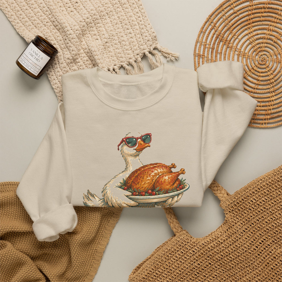 Not My First Rodeo Goose Sweatshirt Funny Thanksgiving Host