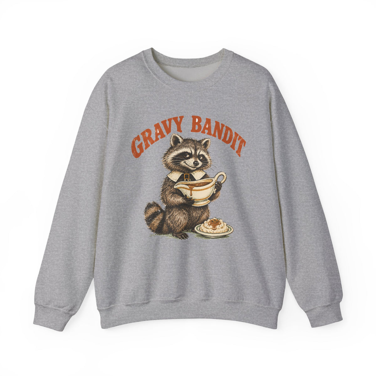 Gravy Bandit Raccoon Sweatshirt Funny Thanksgiving Trash Panda