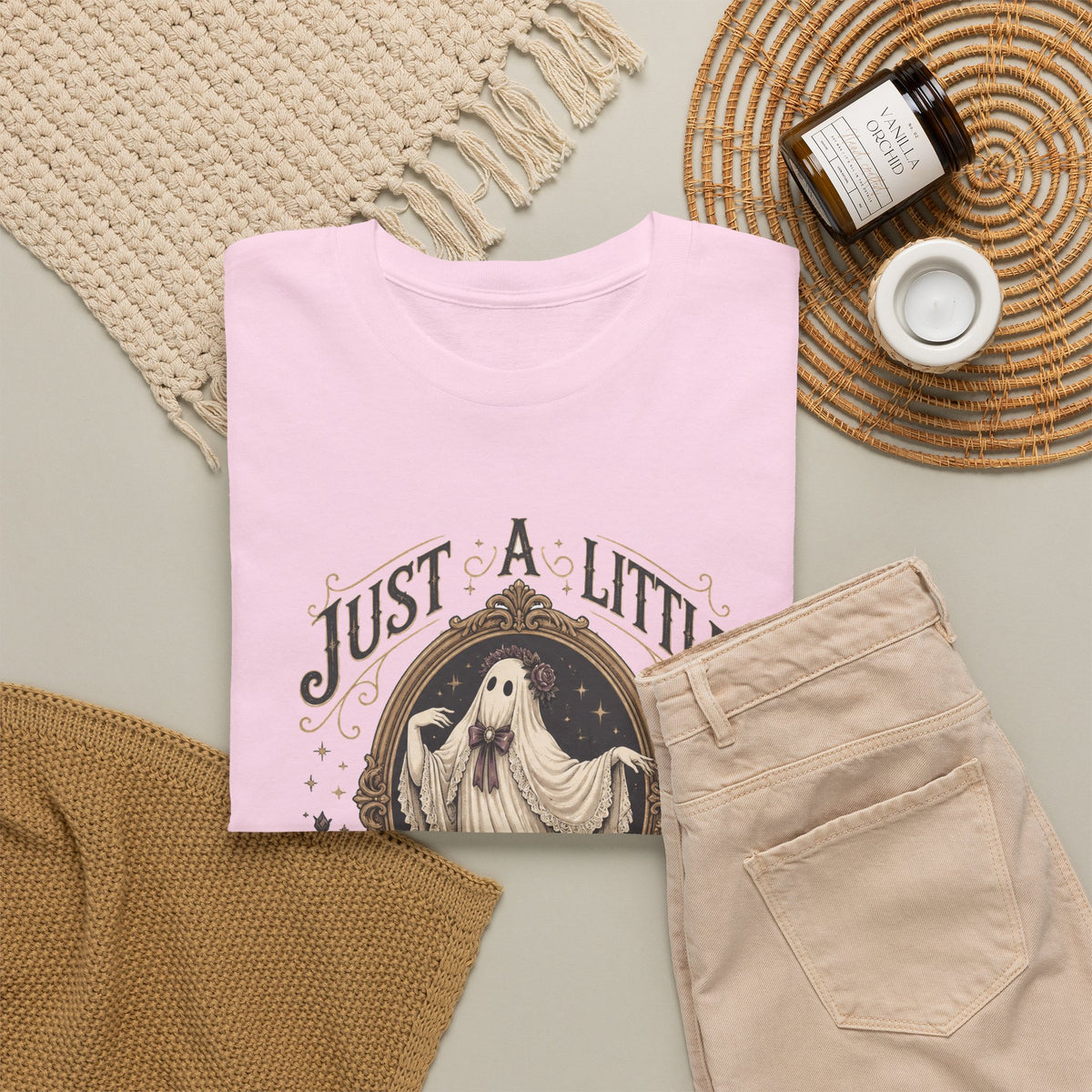 Just A Little Dramatic Ghost T-Shirt Cute Vintage Halloween