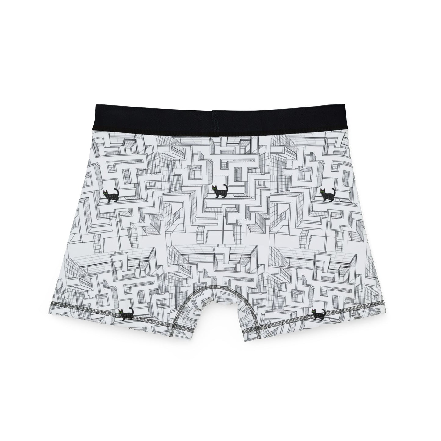 Maze cat Men's Boxers (AOP)