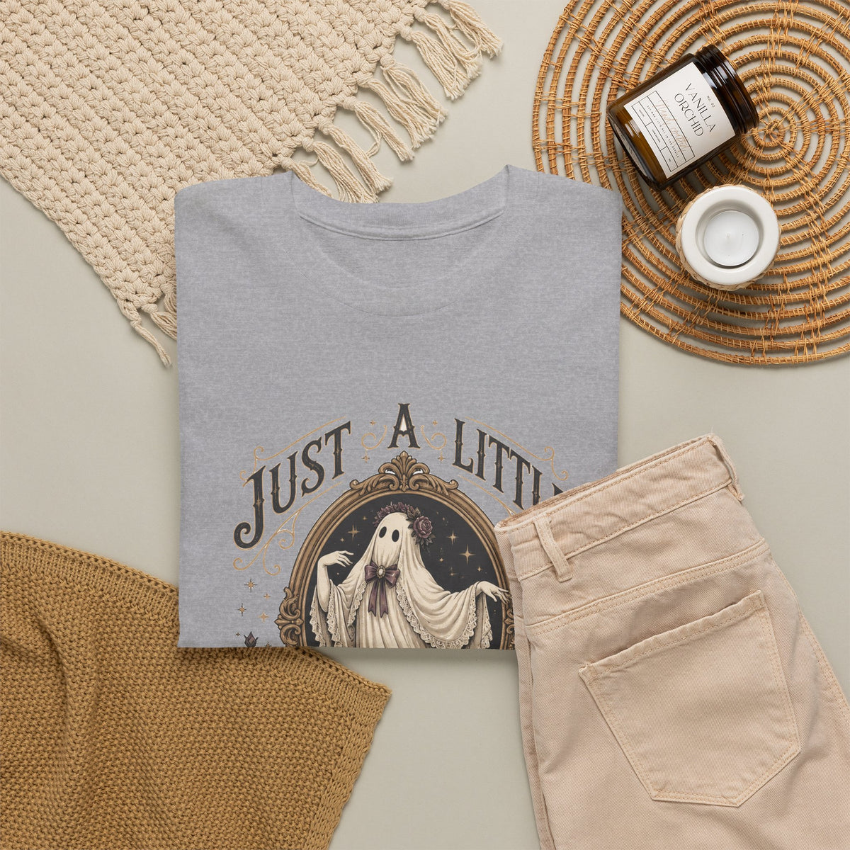 Just A Little Dramatic Ghost T-Shirt Cute Vintage Halloween