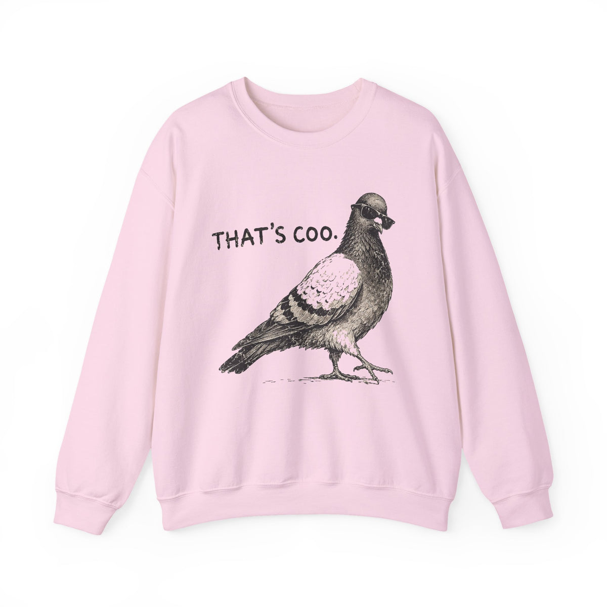 Thats Coo Pigeon Sweatshirt Funny Bird Pun Sketch
