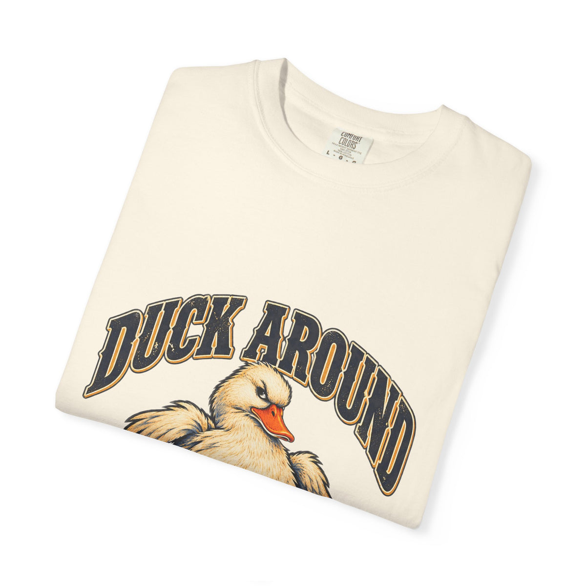 Duck Around and Find Out White Duck Tee Funny FAFO Pun Shirt