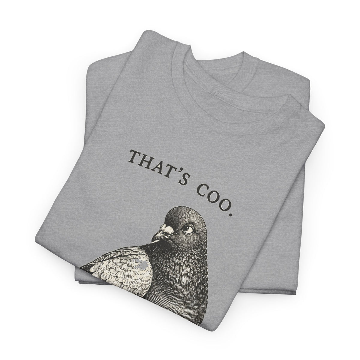 Thats Coo Pigeon Sketch T-Shirt Minimal Bird Pun