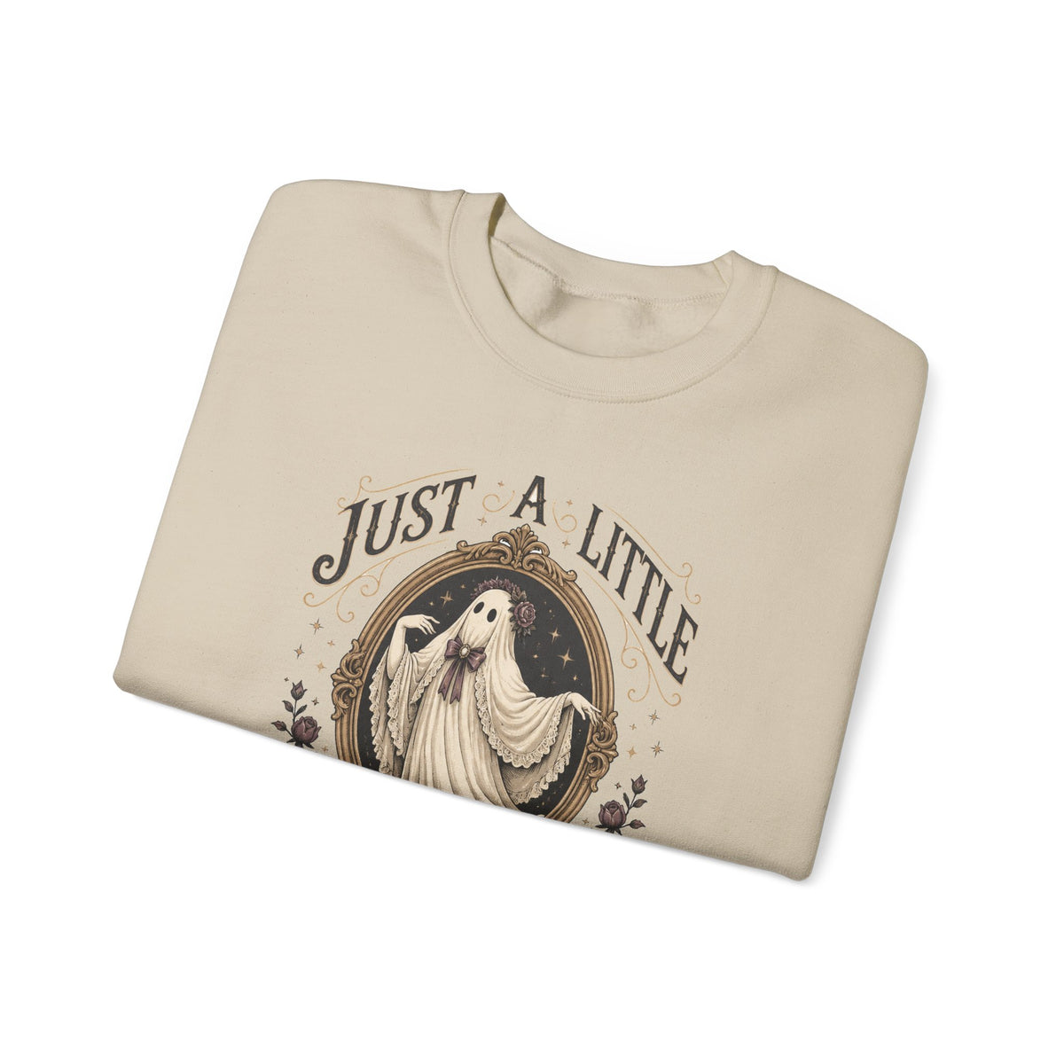 Just A Little Dramatic Ghost Sweatshirt Cute Vintage Halloween