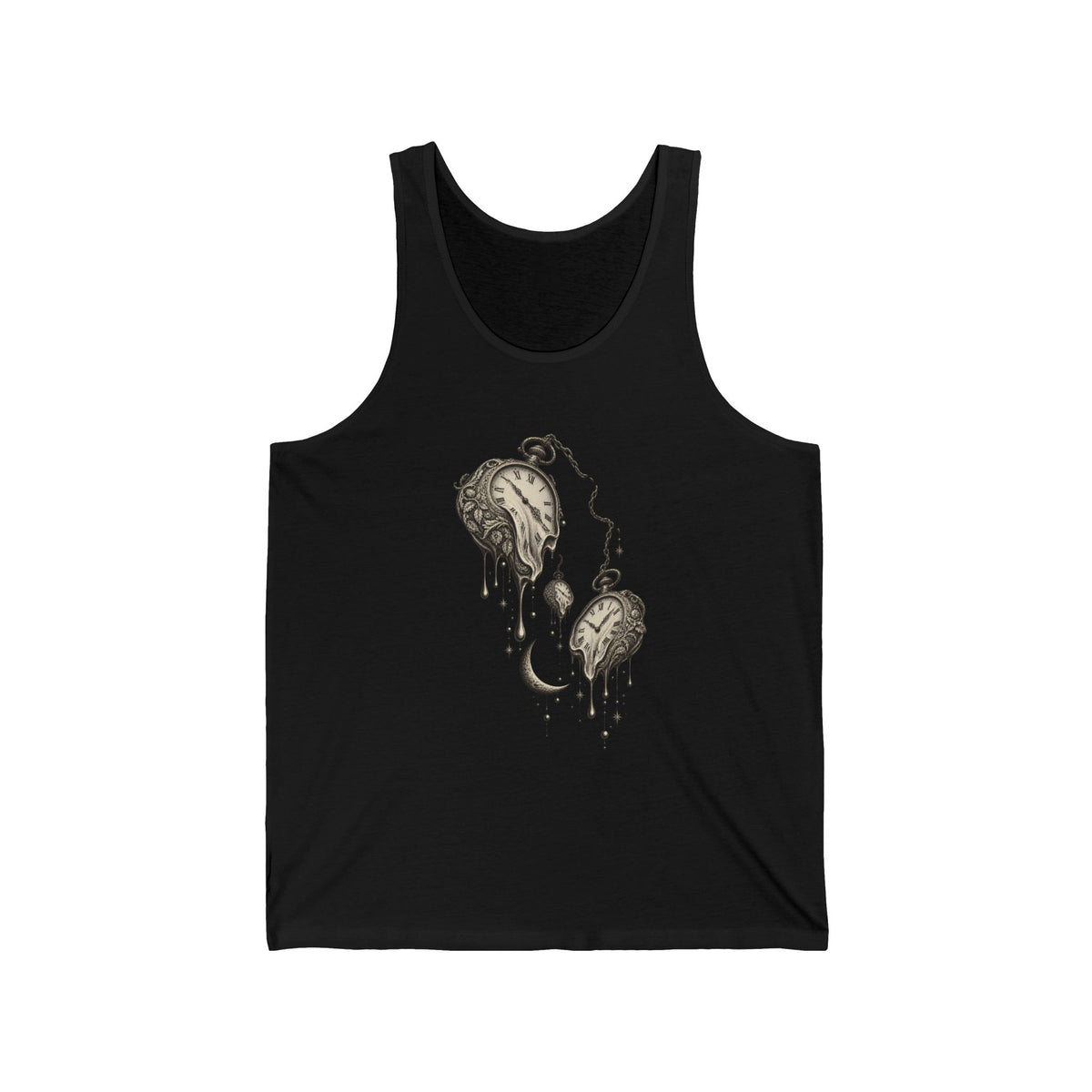 Melting Pocket Watches Surreal Tank Top Vintage Celestial Time Tank