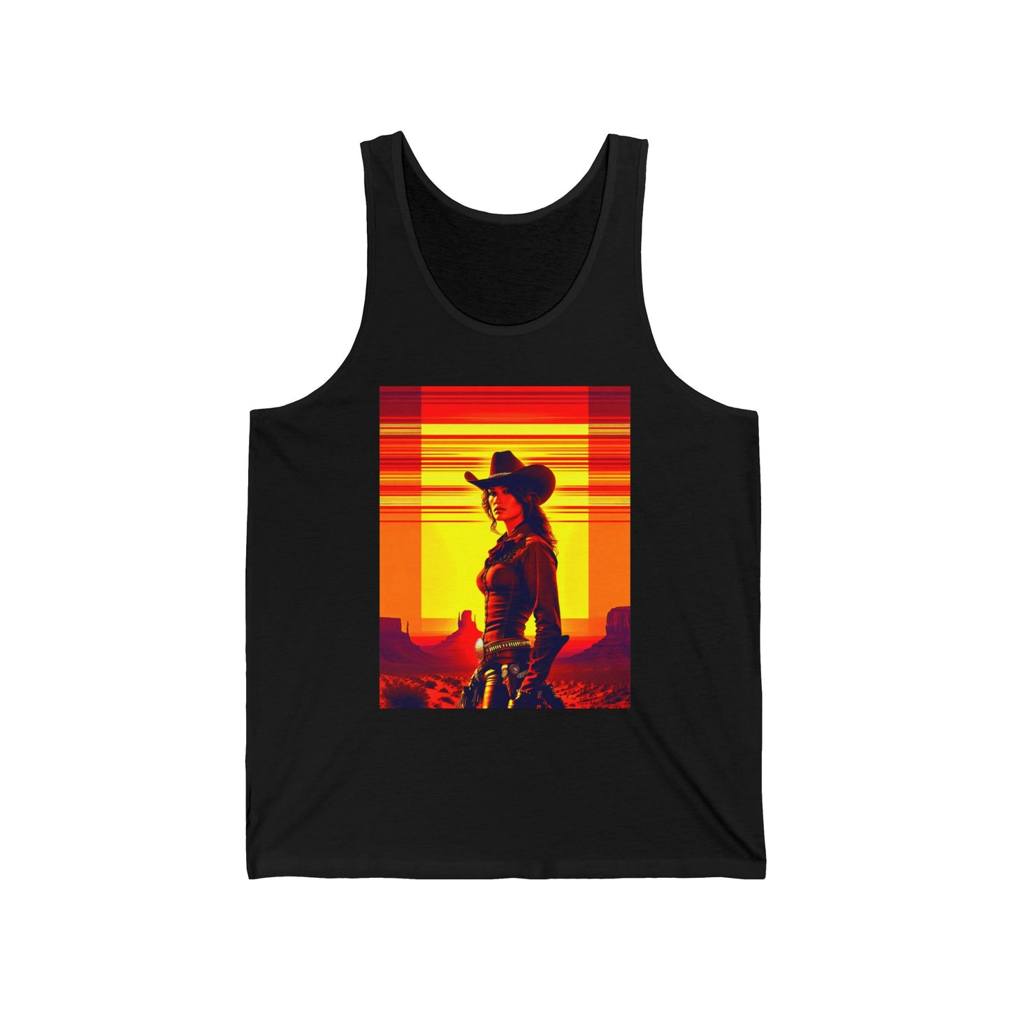 Tank Top - Western Cowgirl Design