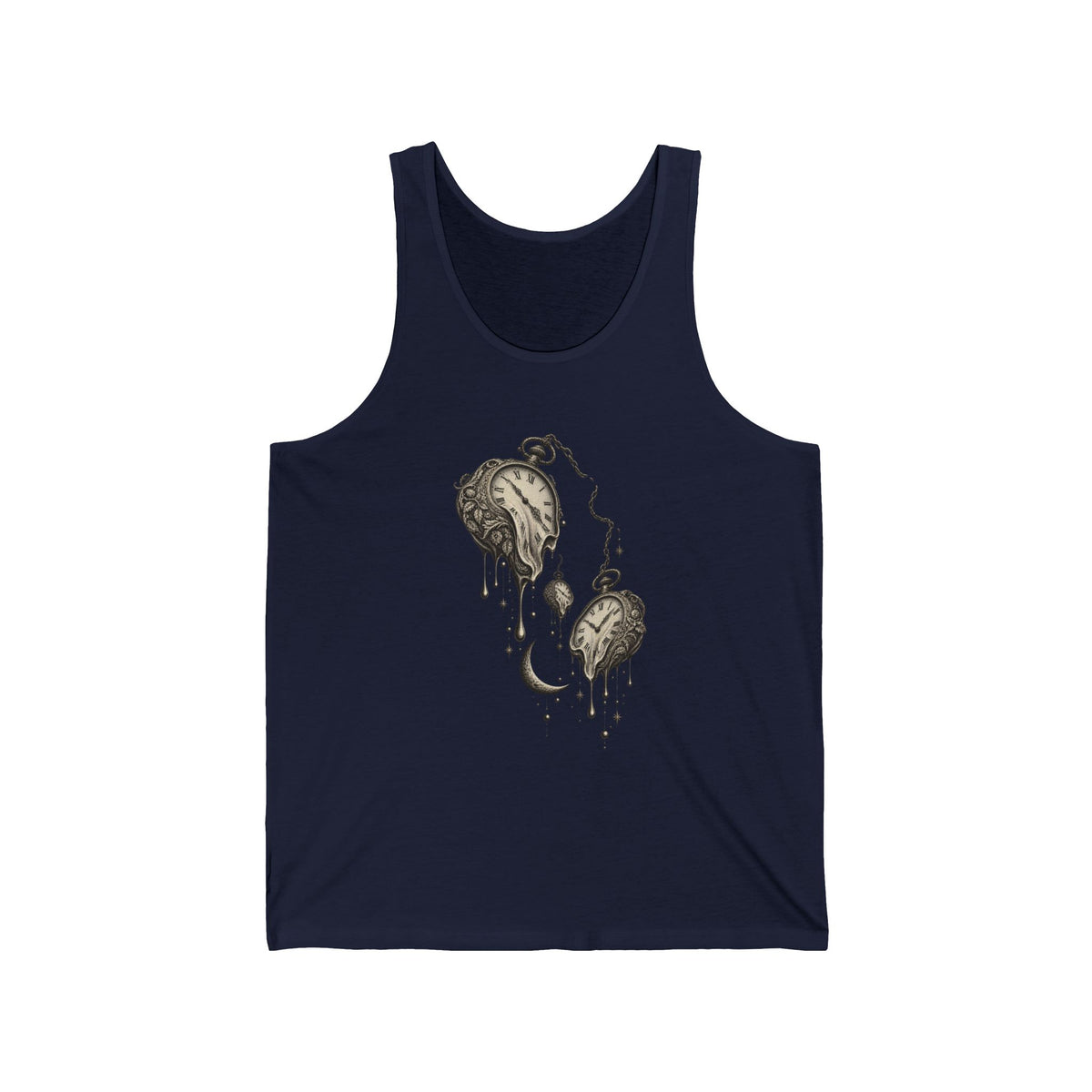 Melting Pocket Watches Surreal Tank Top Vintage Celestial Time Tank