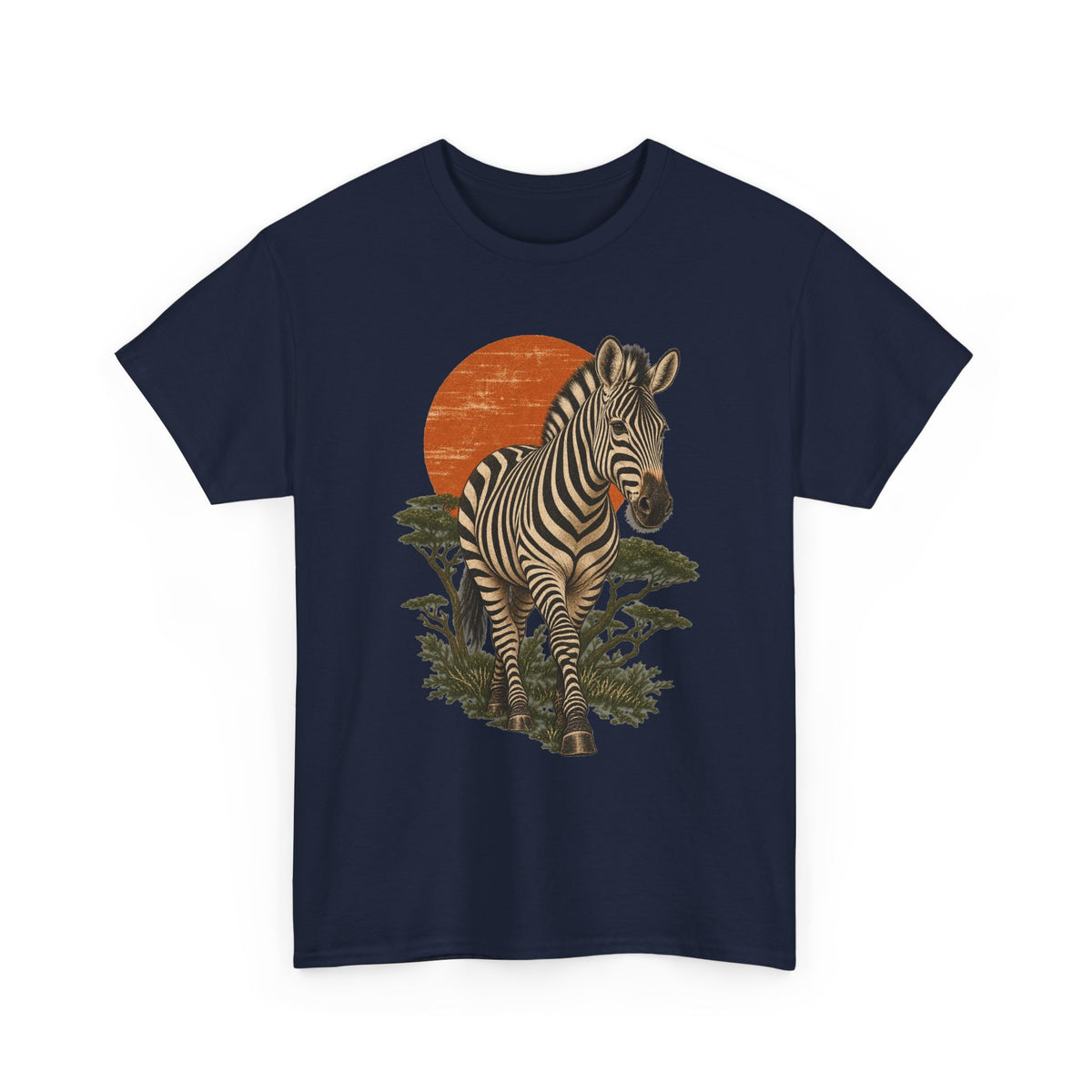Zebra Acacia Sun T-Shirt African Savanna Wildlife Tee