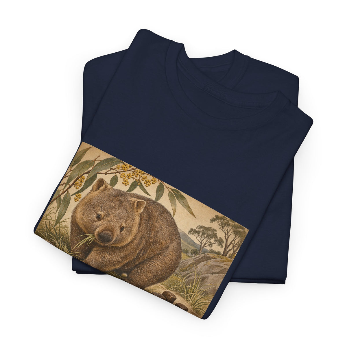 I Poop Cubes T-Shirt Common Wombat Vintage Naturalist Funny Tee