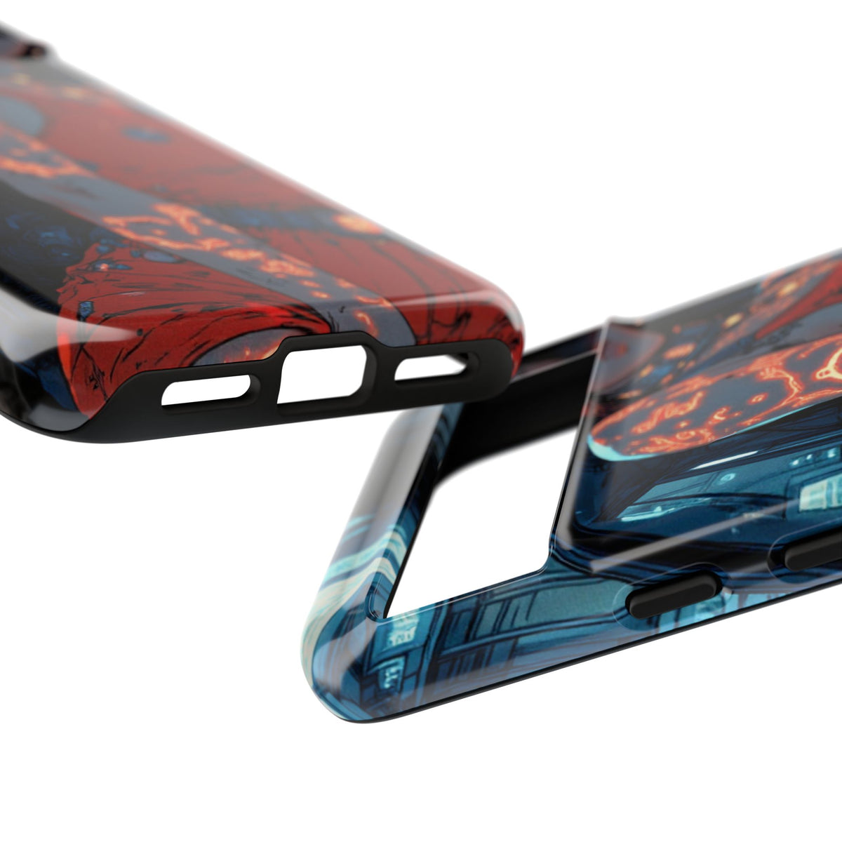 Tattooed Girl Neon Car Tough Phone Case iPhone Samsung Pixel