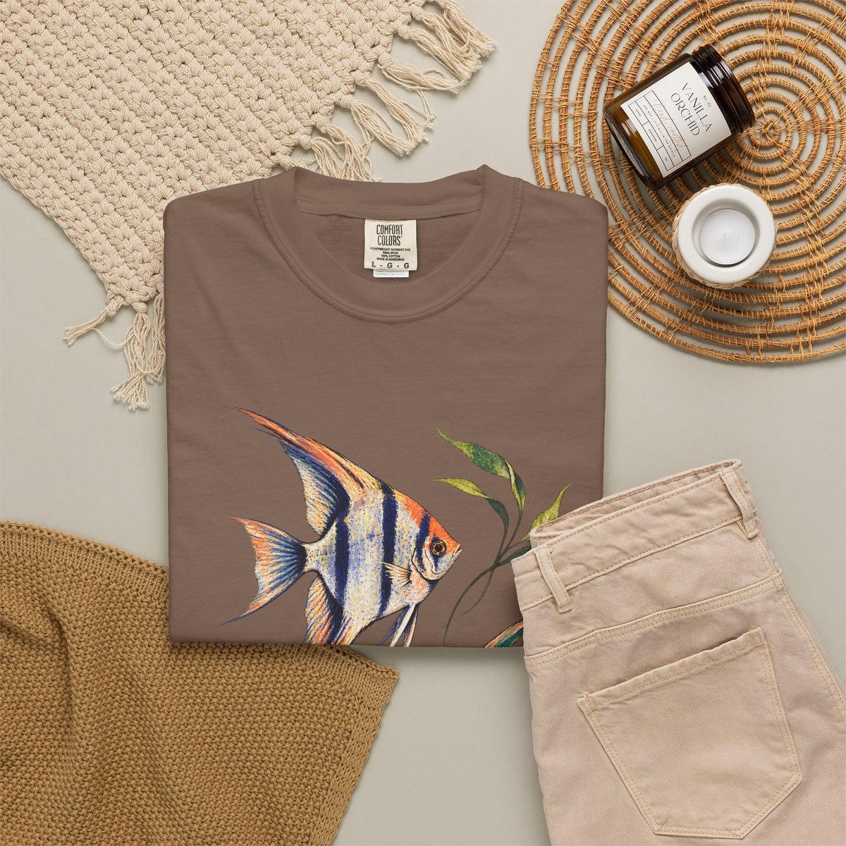 Angelfish Pair Tee Freshwater Angelfish Tropical Aquarium Fishkeeping Shirt