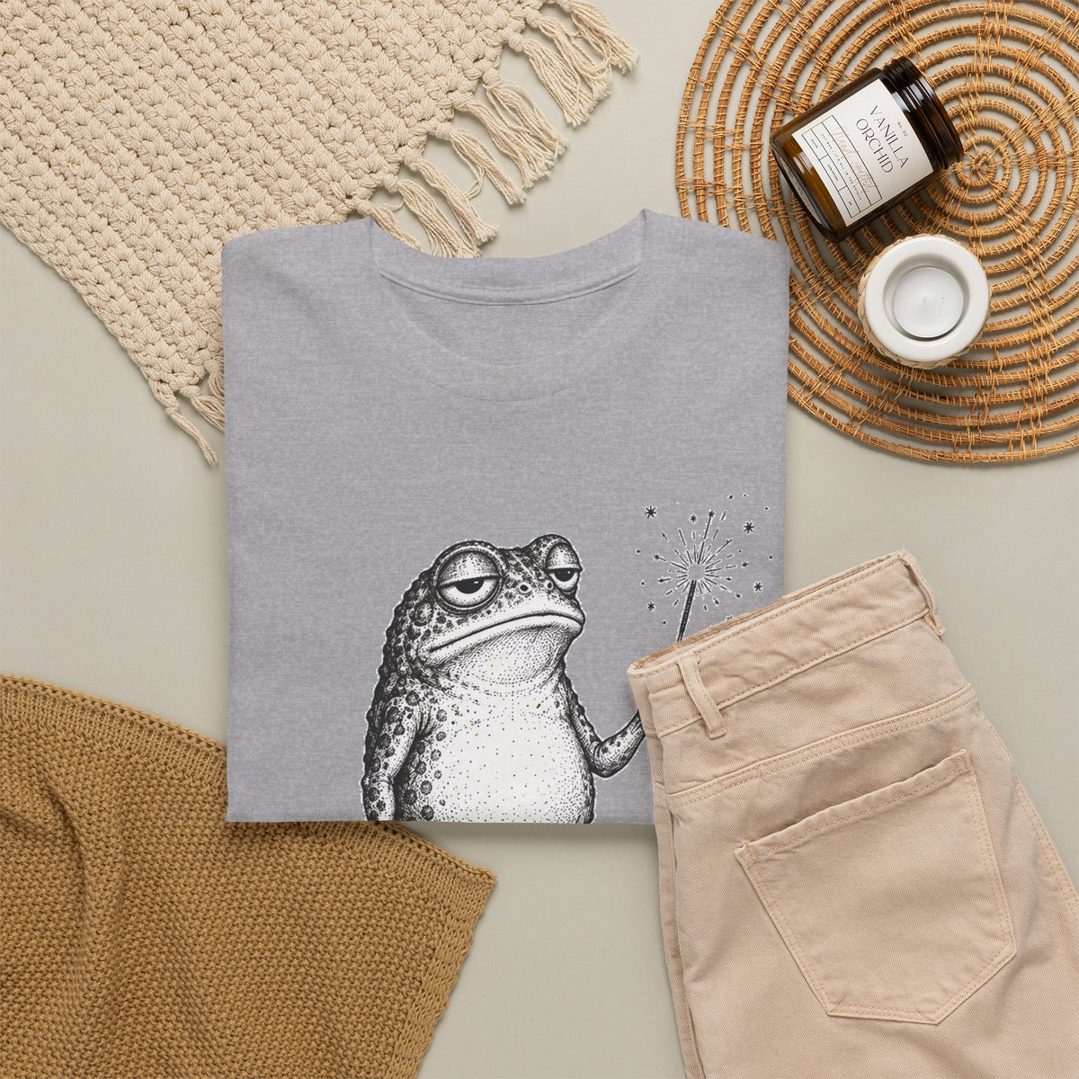 Participating Toad T-Shirt Funny Grumpy Frog Sparkler Irony Tee