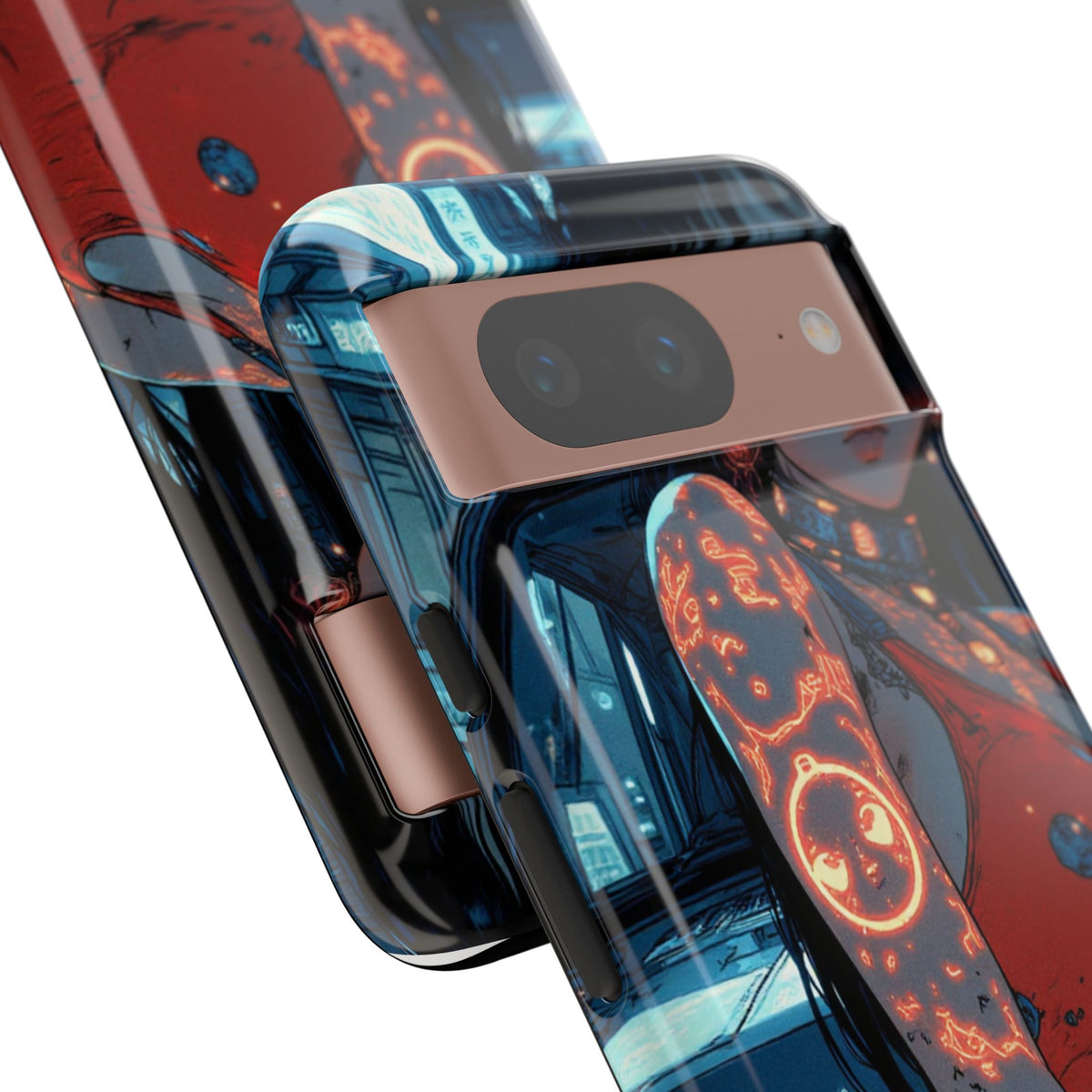 Tattooed Girl Neon Car Tough Phone Case iPhone Samsung Pixel