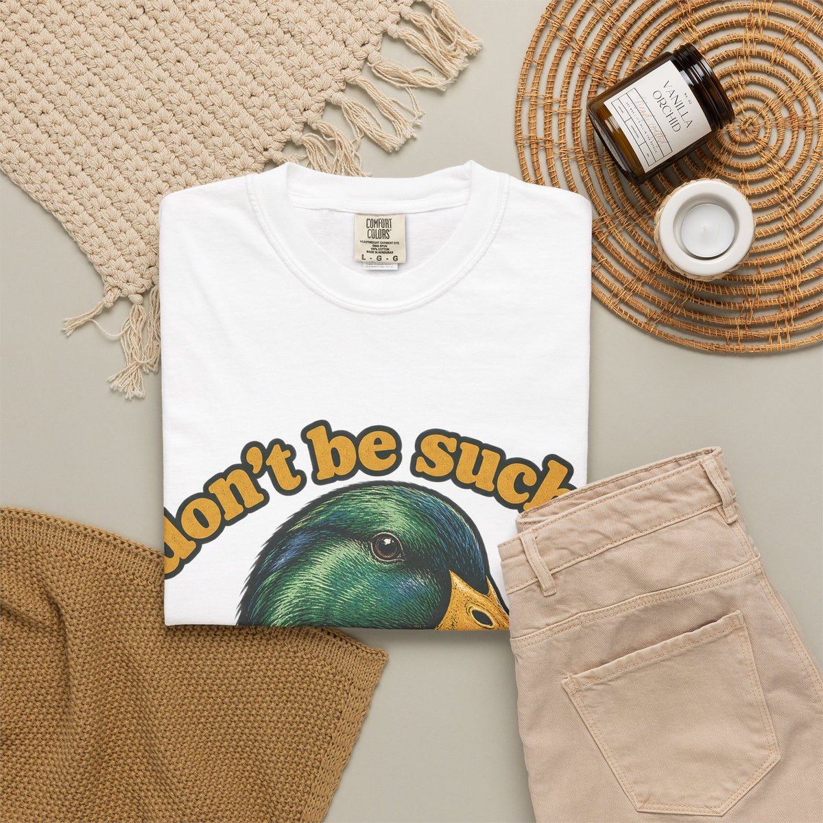 Don't Be Such a Duck Head Mallard Tee Funny Duck Shirt