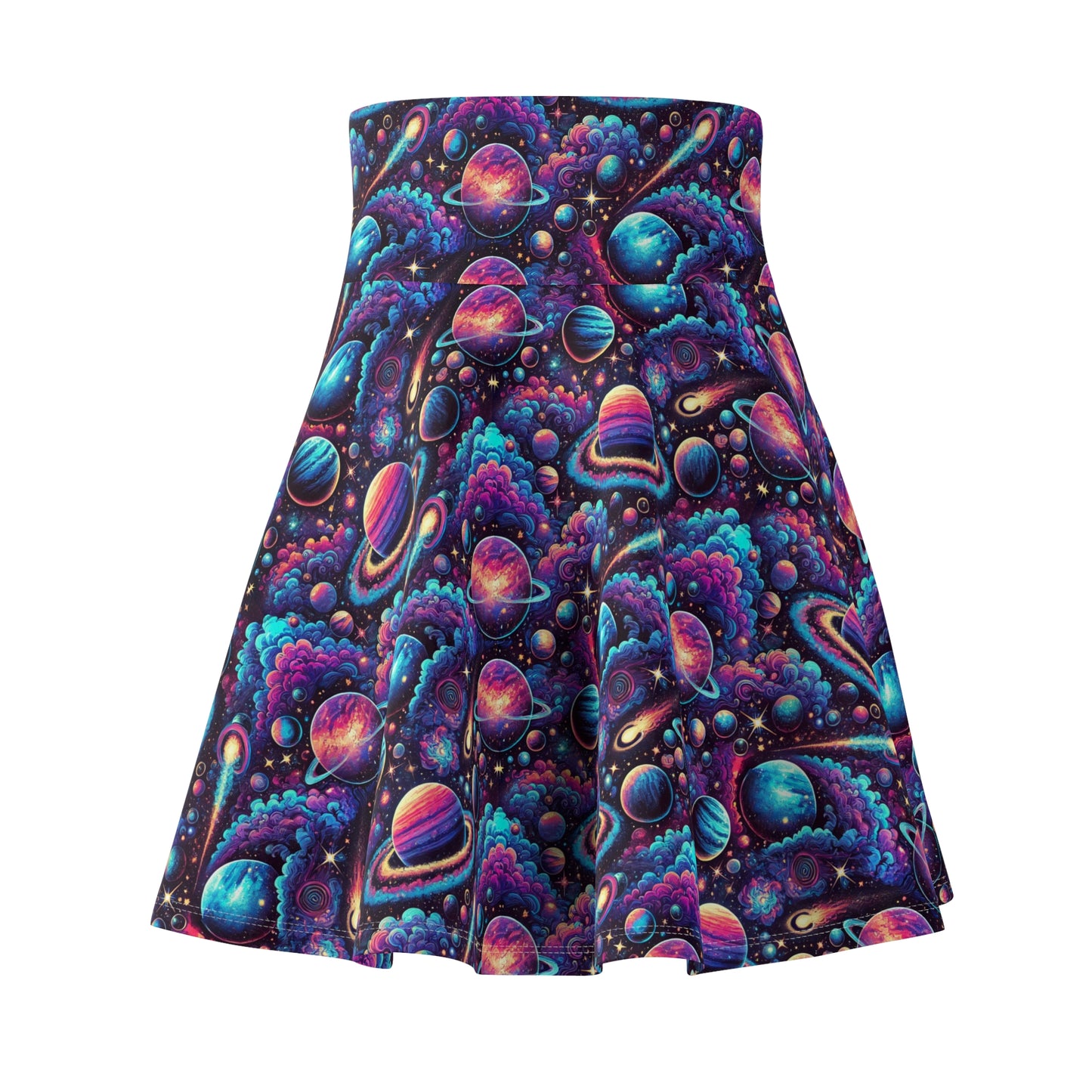 Space Women's Skater Skirt (AOP)