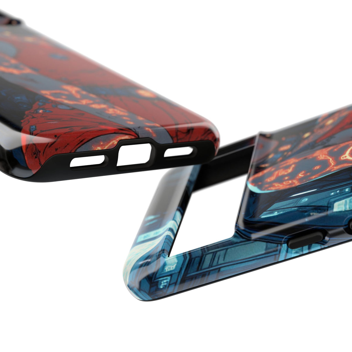 Tattooed Girl Neon Car Tough Phone Case iPhone Samsung Pixel