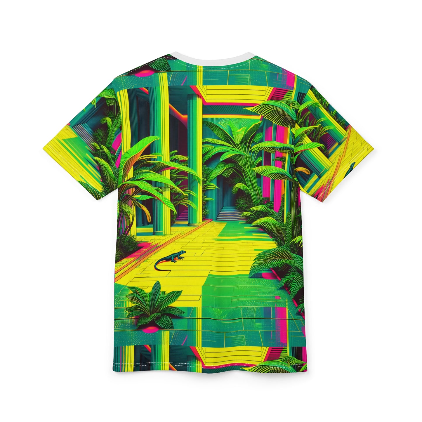 Tee Green Plants Lizard Tropical Unisex