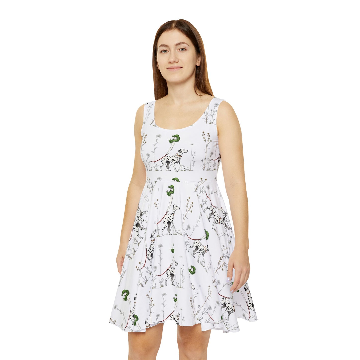 DALMATIAN Women's Skater Dress (AOP)