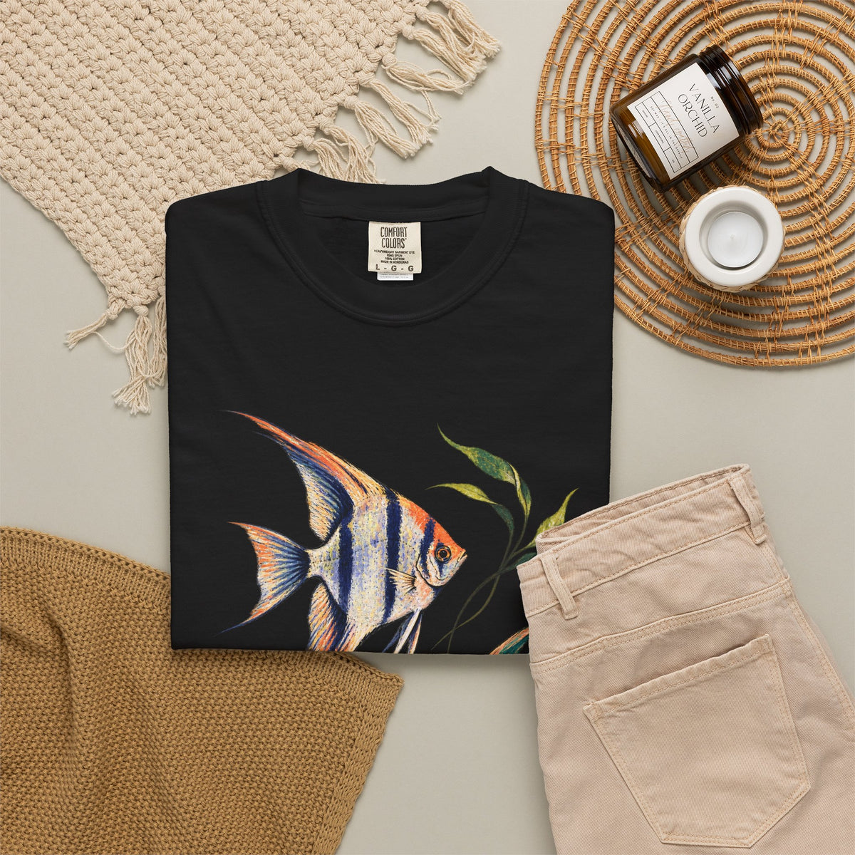 Angelfish Pair Tee Freshwater Angelfish Tropical Aquarium Fishkeeping Shirt