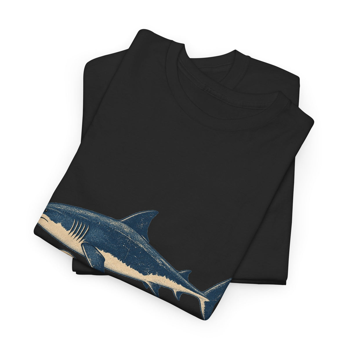 Great White Shark Wave T-Shirt Ukiyo Ocean Surf Tee