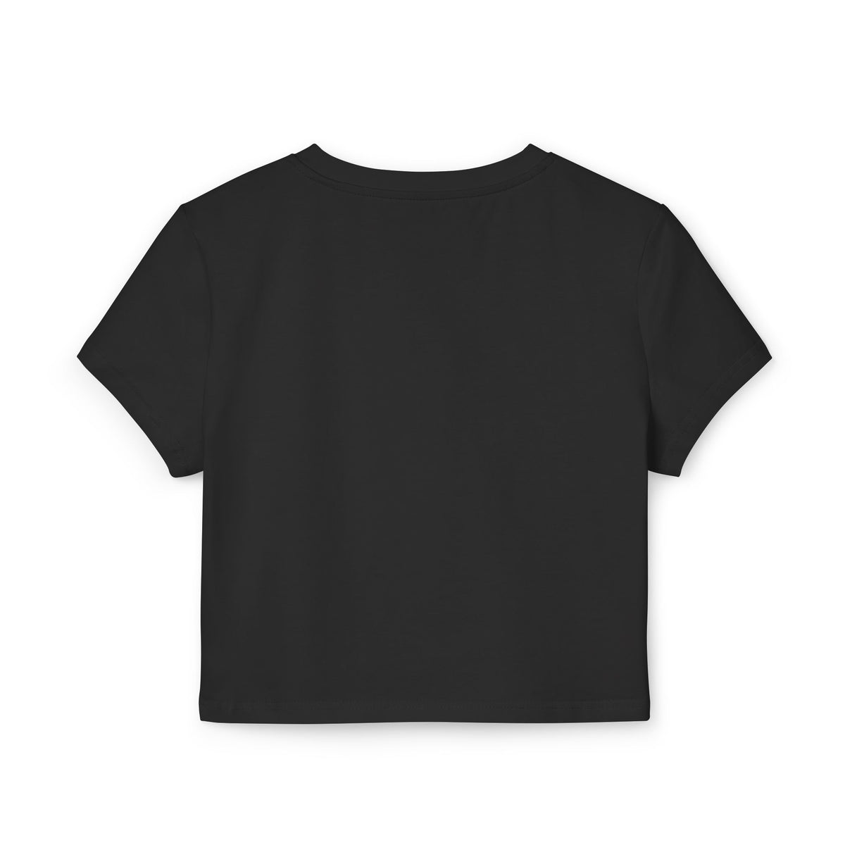 Gothic Rose Lady Portrait Baby Tee Womens Fitted Crop T-Shirt